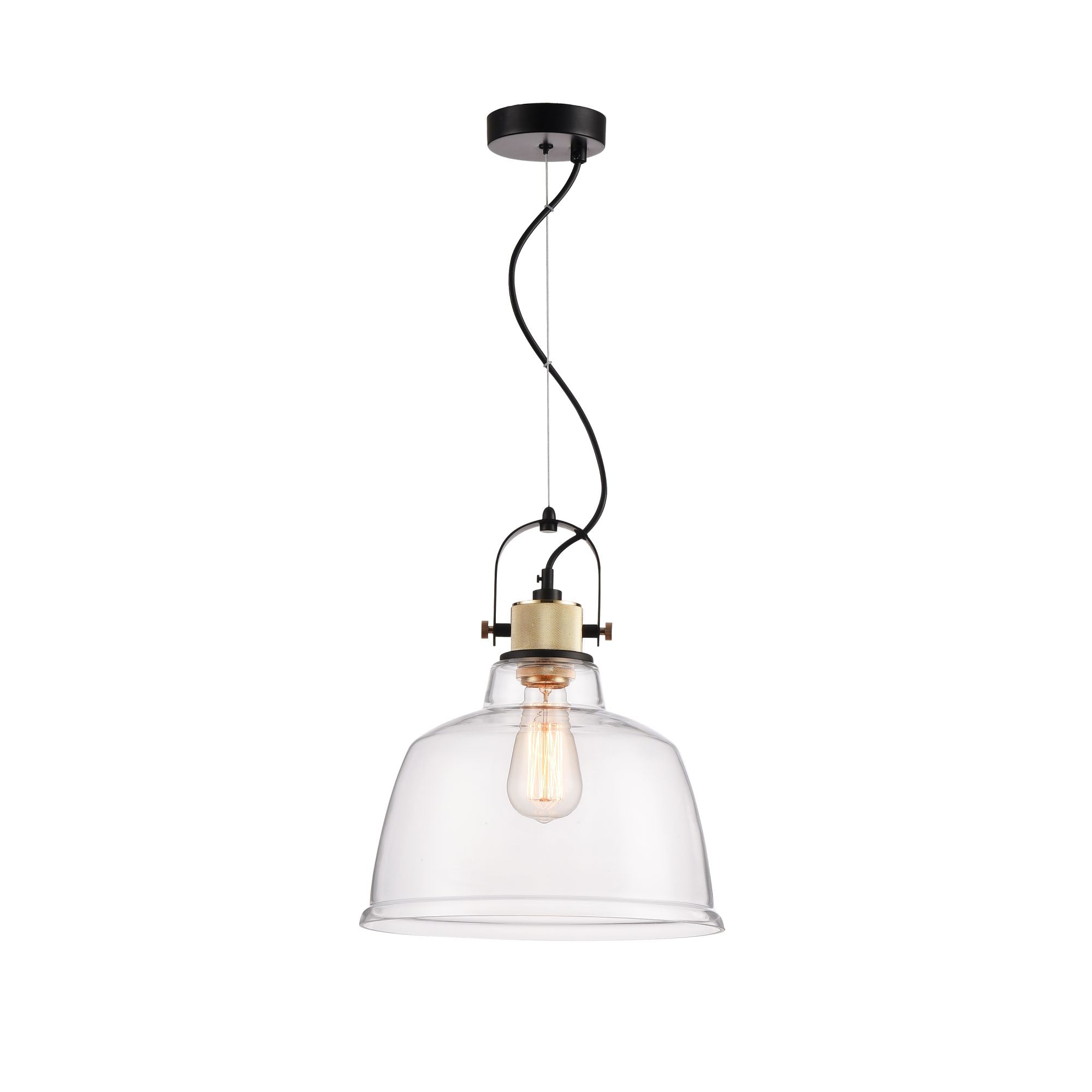 foto del prodotto lampada pendente pendant in metallo irving nero