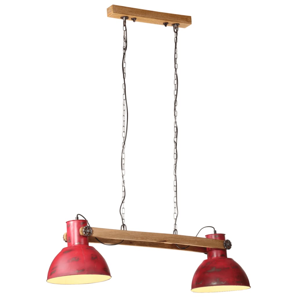 foto del prodotto lampada pensile 25 w rosso anticato 85x28x109 cm e27