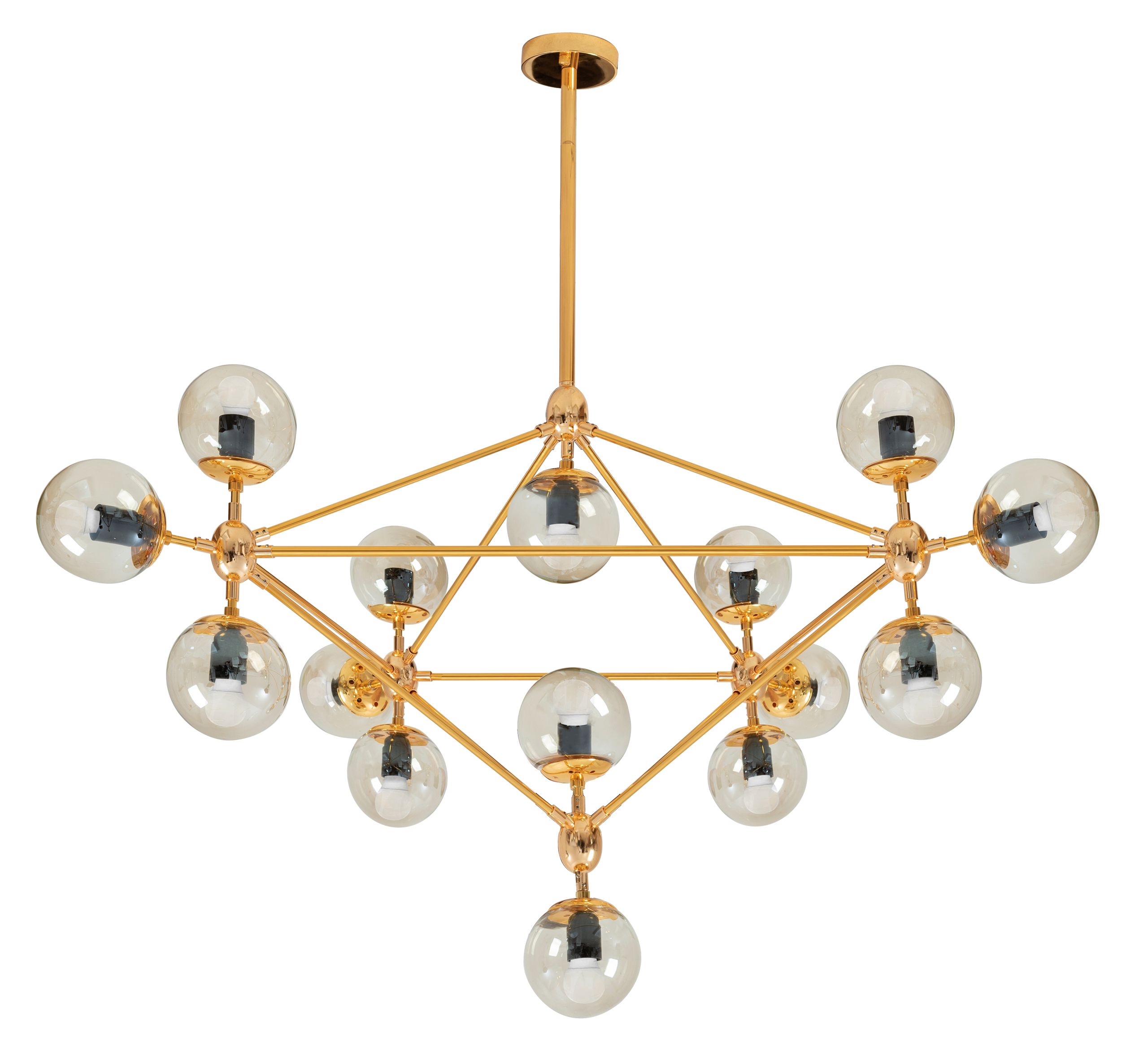 foto del prodotto lampada pensile da soffitto oro app267-15c