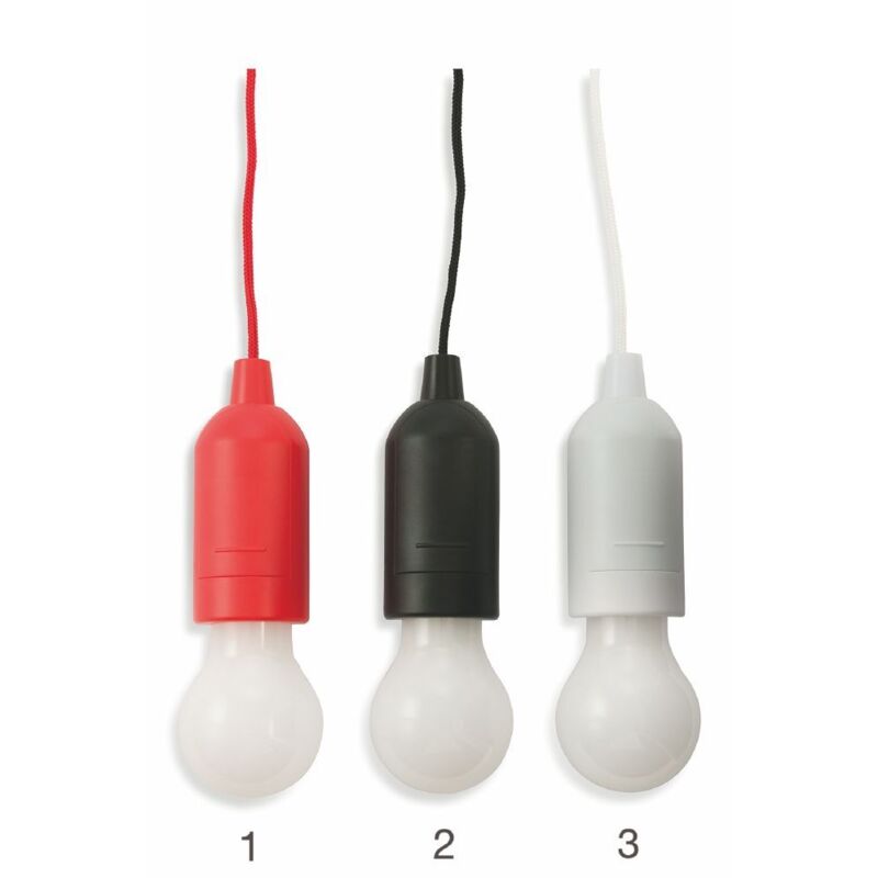 foto del prodotto lampada per armadio, 1 bulbo a led 1 watt, alimentata con 3 batterie aaa