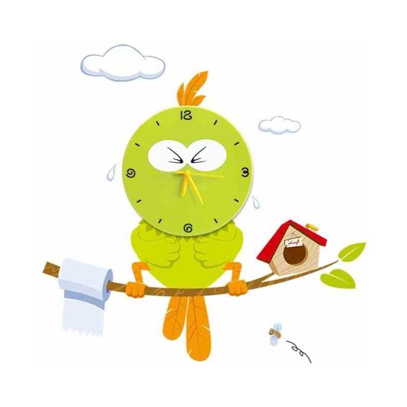 foto del prodotto lampada per bambini bird led clock 0,6w led