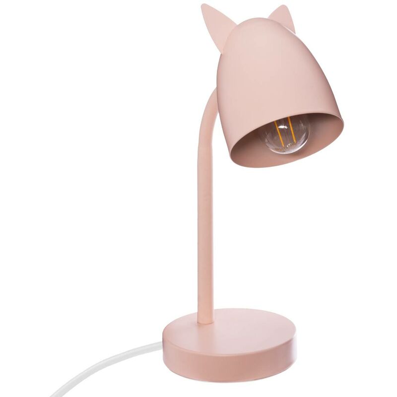 foto del prodotto lampada per bambini con orecchie rosa h31cm atmosphera cr ateur d int rieur
