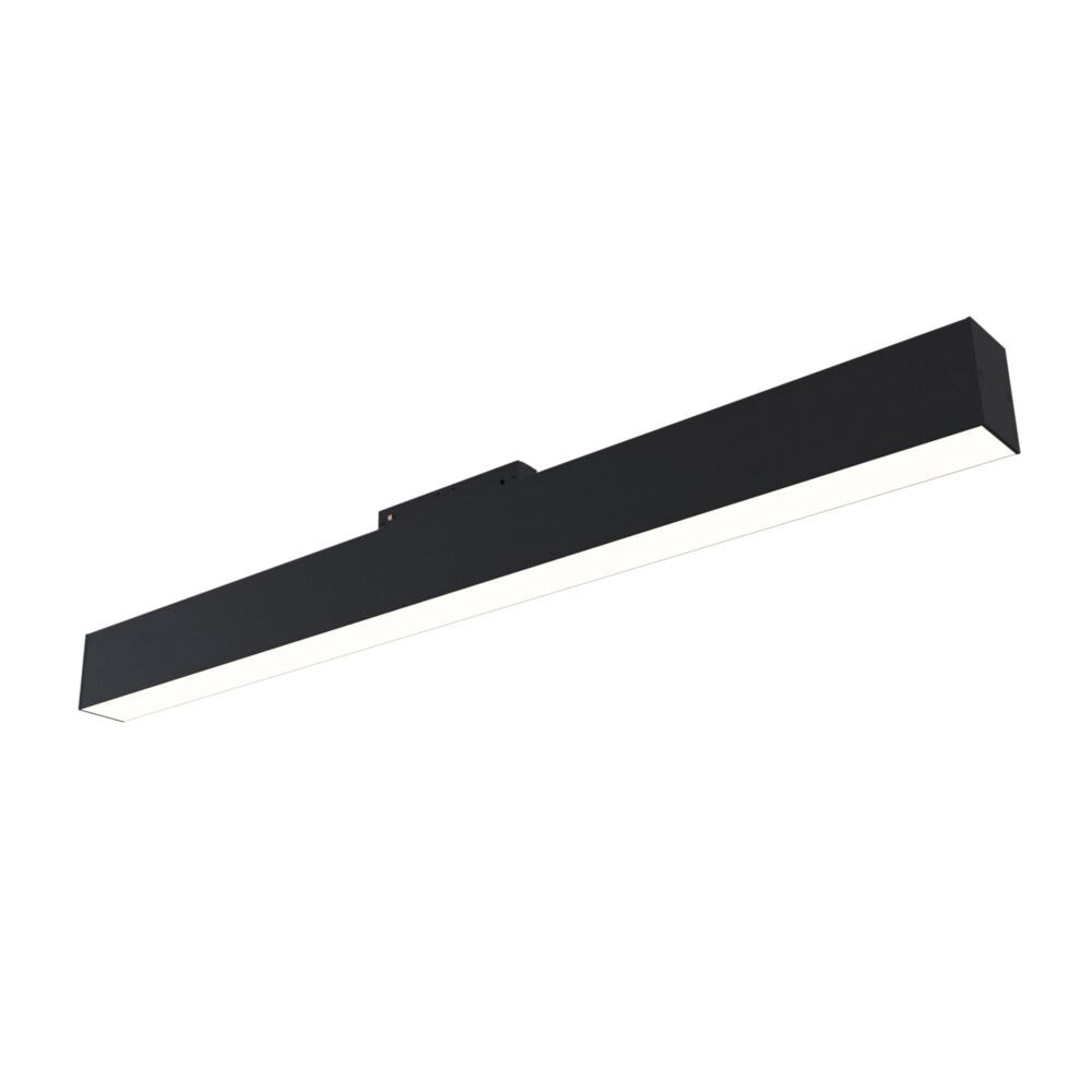 foto del prodotto lampada per binario moderno alluminio nero luce calda 20w