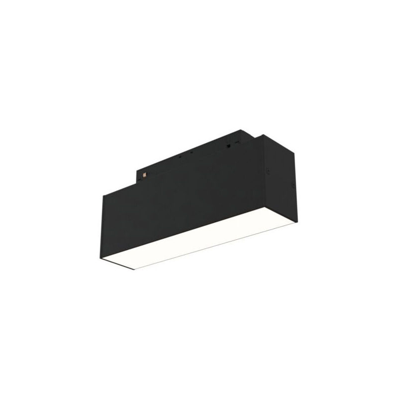 foto del prodotto lampada per binario moderno alluminio nero luce calda 7w