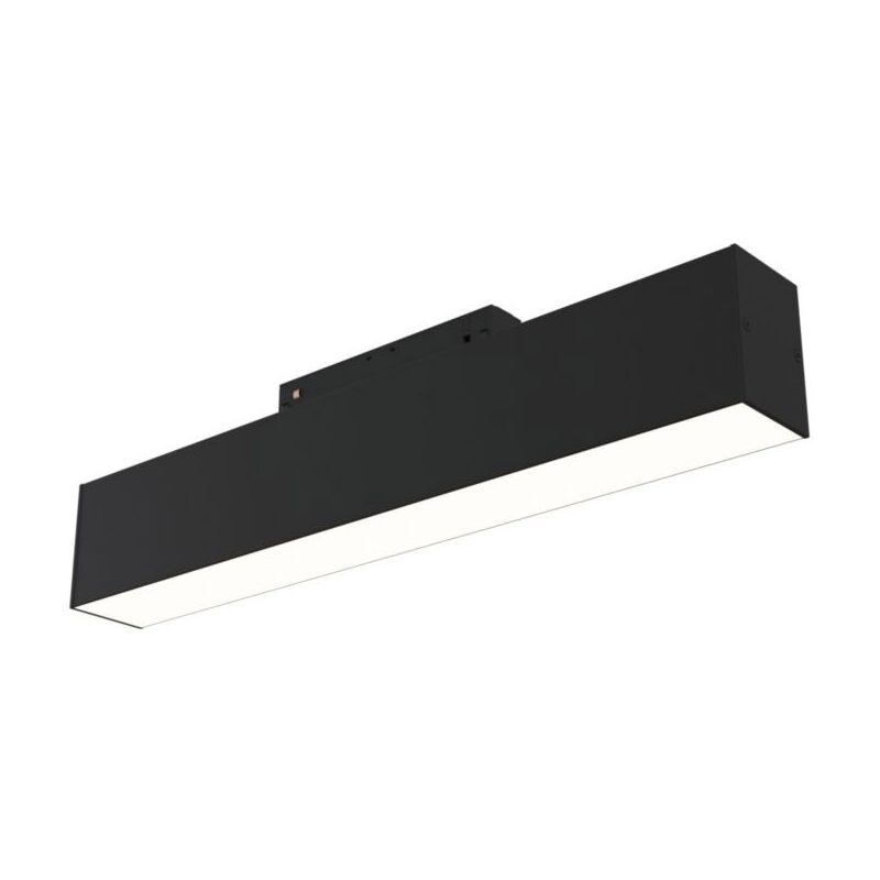 foto del prodotto lampada per binario moderno alluminio nero luce naturale 12w