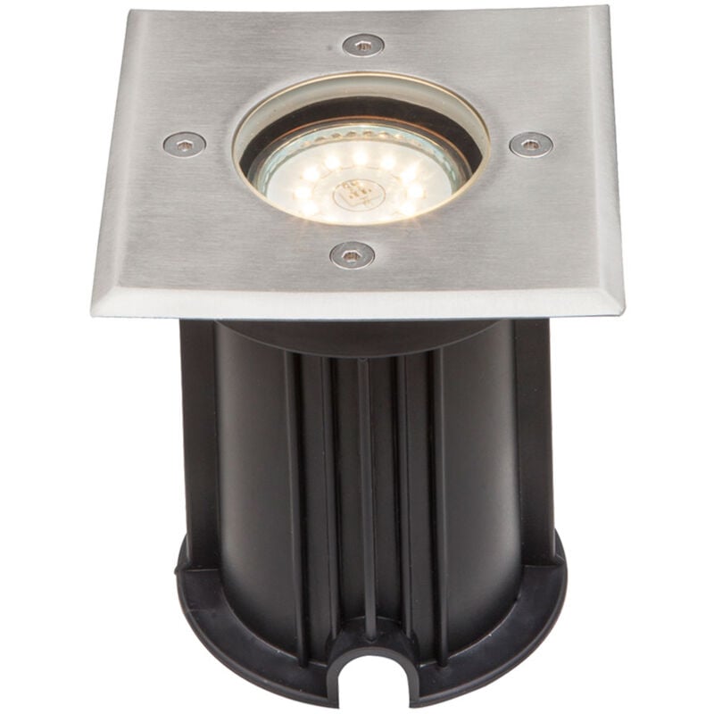 foto del prodotto lampada per installazione a pavimento telecomando per giardino cortile faretti lampada spot per vialetto dimmerabile in un set che include lampadine