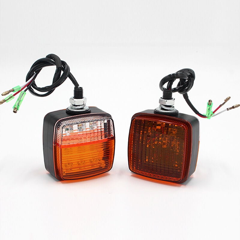 foto del prodotto lampada per luce di marcia diurna drl a doppia faccia 12 80v 13w per carrello elevatore, rimorchio confezione da 2 