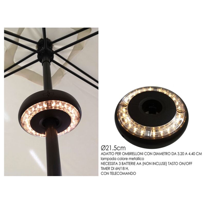 foto del prodotto lampada per ombrellone