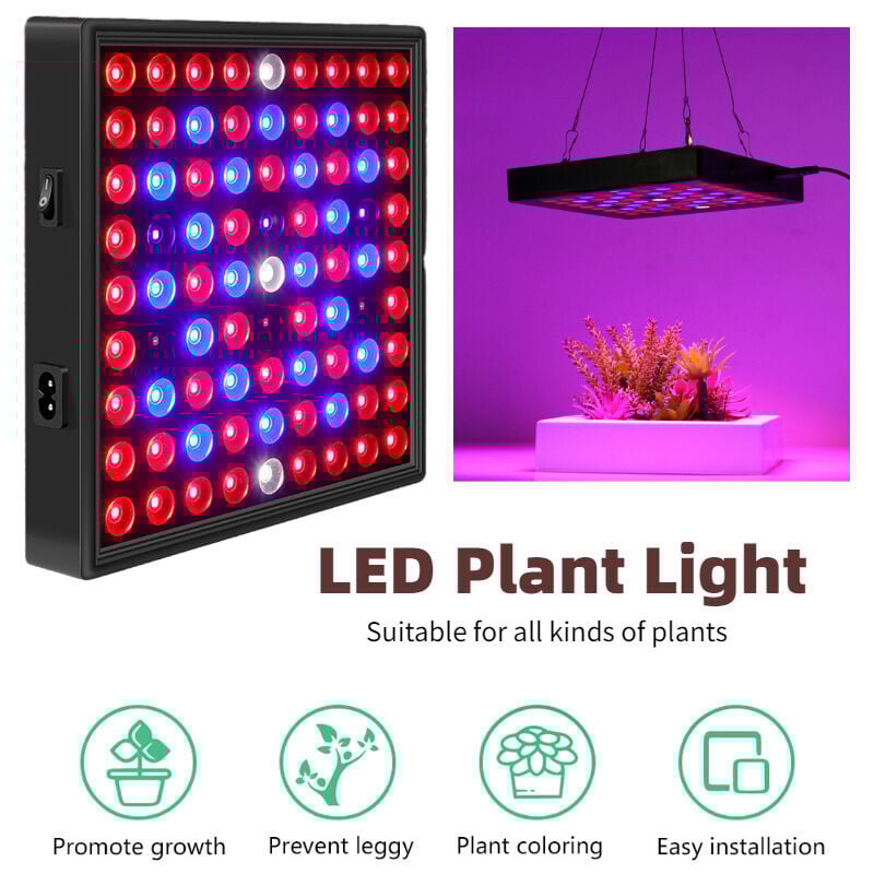 foto del prodotto lampada per orticoltura a led crescita fioritura coltiva piante sane al chiuso pannello led per orticoltura lampada uv per piante da interno