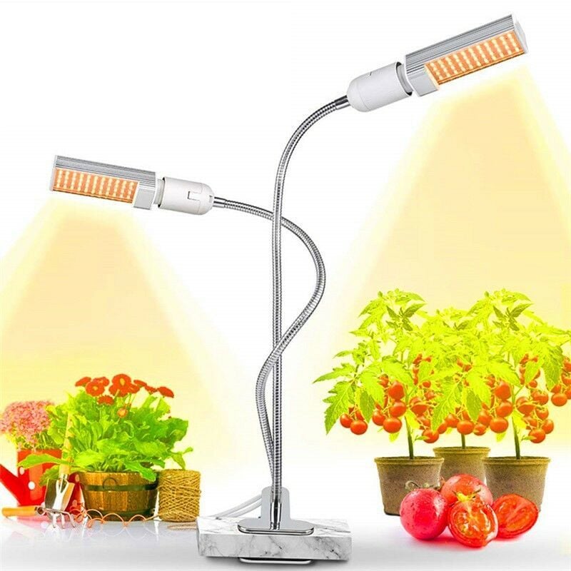 foto del prodotto lampada per piante, lampada per coltivazione per piante lampade a led lampada per coltivazione a spettro completo regolabile su 5 livelli con timer