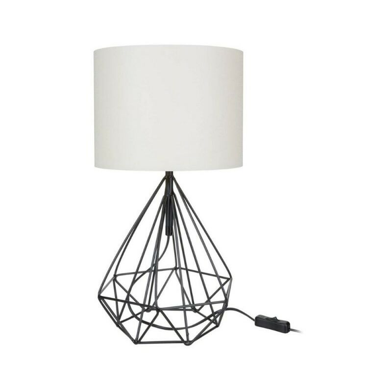 foto del prodotto lampada per scrivania nero bianco urban 25x h46,5 cm effez