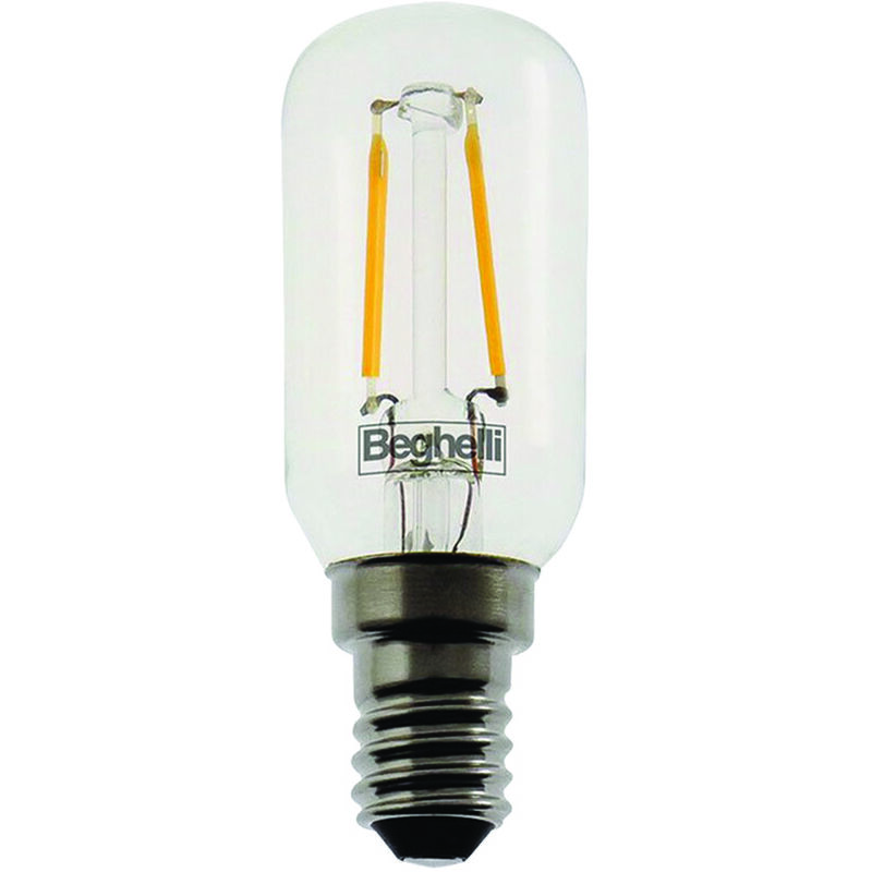 foto del prodotto lampada piccola pera filo led zafiroled t26 e14 1,5w 3000 k calda 140 lm 250x550h