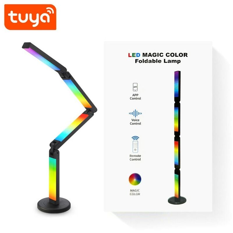 foto del prodotto lampada pieghevole a led smart wifi rgbic tuya