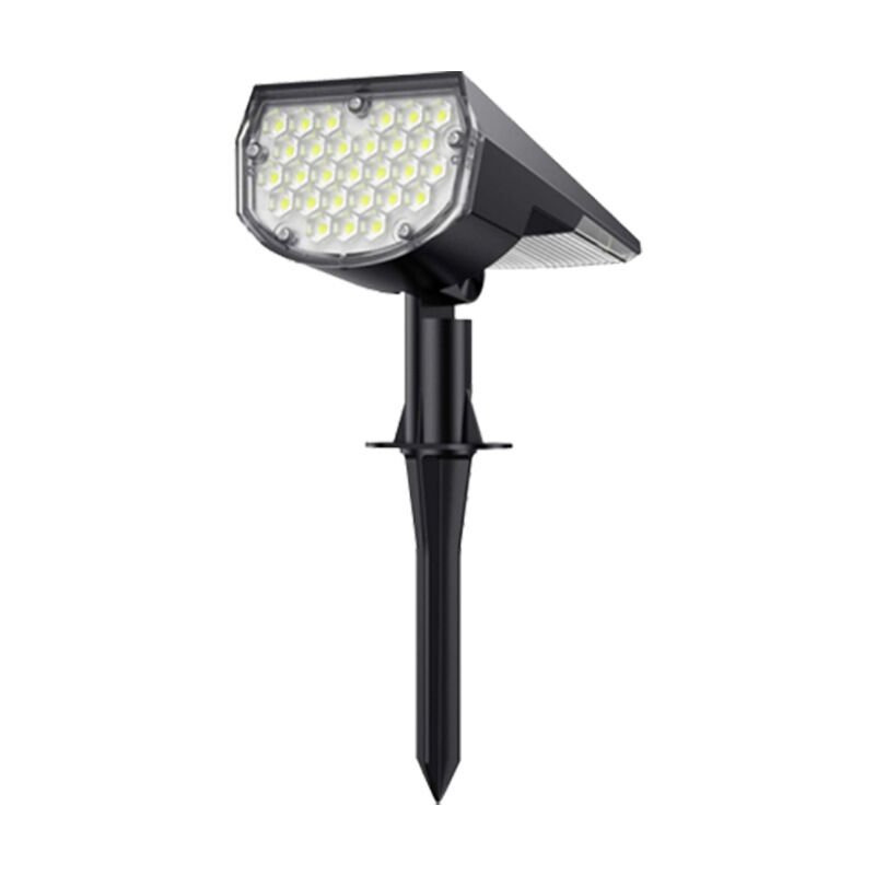 foto del prodotto lampada potente 37led faretto solare da esterno ip65 impermeabile, luce, illuminazione per decorazioni da giardino bianco freddo rapanda