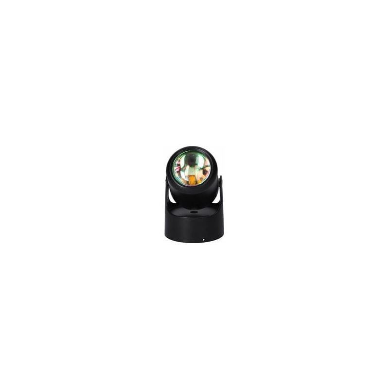 foto del prodotto lampada proiettore arcobaleno led usb proiezione a parete con rotazione di 180 , decorativa, luce notturna al tramonto nero, 3 w 