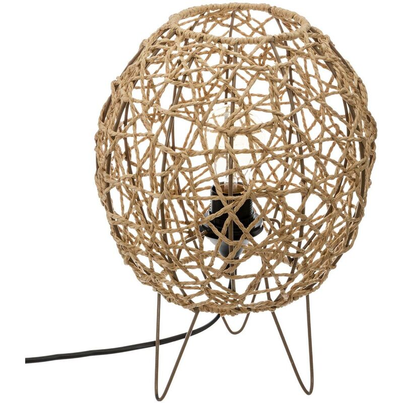 foto del prodotto lampada raahe beige h34cm atmosphera cr ateur d int rieur