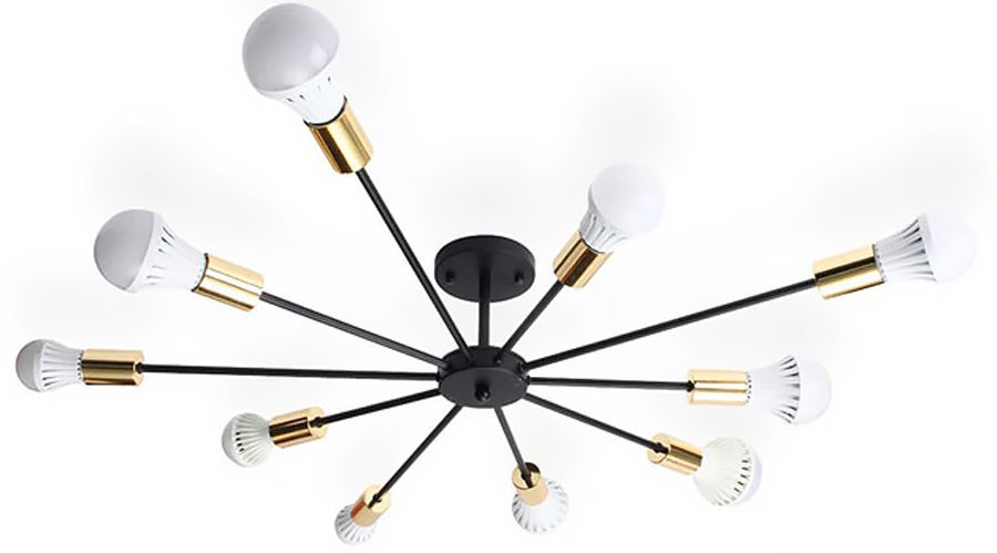 foto del prodotto lampada ragno black gold app503 10c