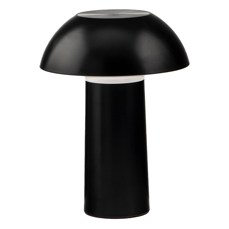 foto del prodotto lampada ricaricabile mikes nera 4.5w 4000k luce naturale con touch dimmer e cct 