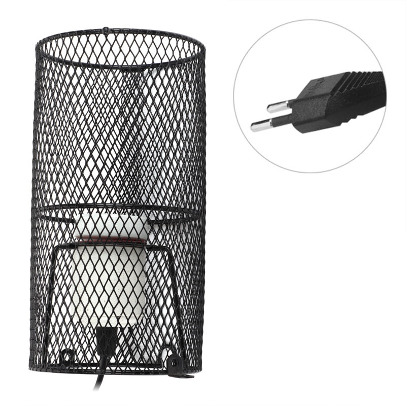 foto del prodotto lampada riscaldante in ceramica per rettili con staffa anticaldo per tartaruga lucertola serpente zoternen