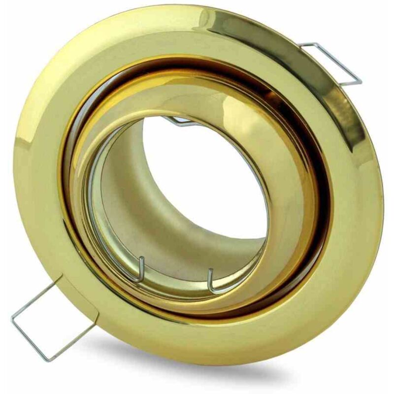 foto del prodotto lampada rotonda gu10 1x5w led oro