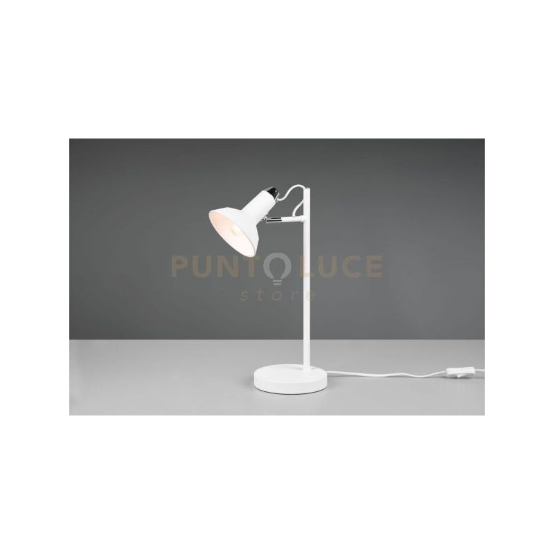 foto del prodotto lampada roxie 2 diffusori orientabili h.43cm metallo bianco e cromato 511900131
