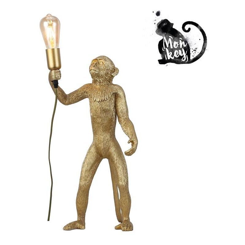 foto del prodotto lampada scimmia in resina micu 