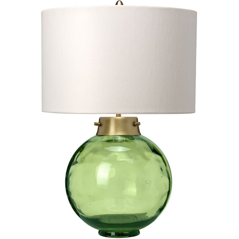 foto del prodotto lampada scrivania contemporanea kara vetro metallo ottone vetro verde 1 luce e27