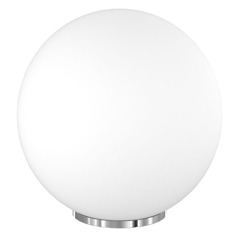 foto del prodotto lampada scrivania contemporanea mars metallo cromo vetro bianco 1 luce e27 d35cm