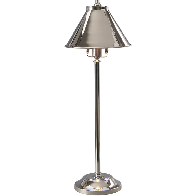 foto del prodotto lampada scrivania industrial nordico provence acciaio nichel lucido 1 luce e14