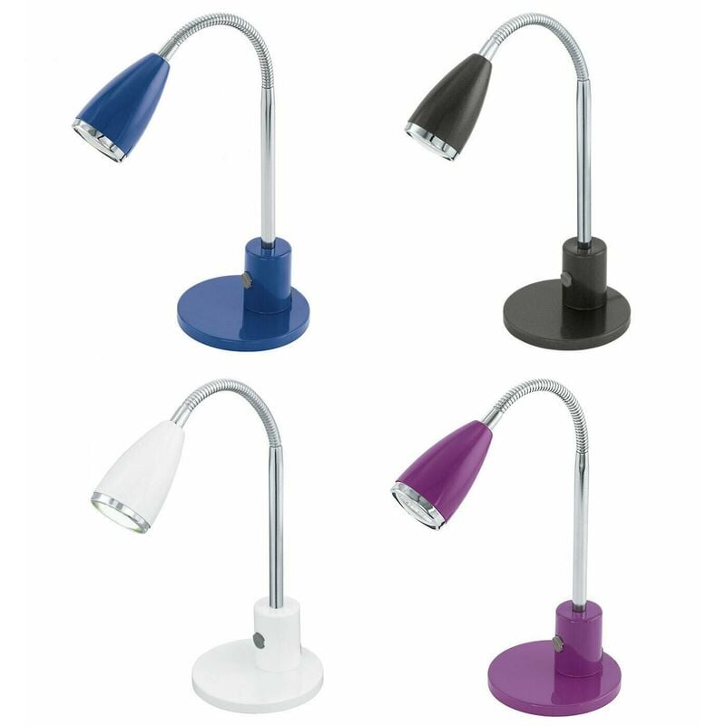 foto del prodotto lampada scrivania led tavolo ufficio lettura braccio orientabile 3w fox eglo colore lampada blu