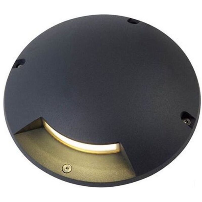 foto del prodotto lampada segna passo a uno 1x1w a led colore grigio grafite per esterno linea moon sovil