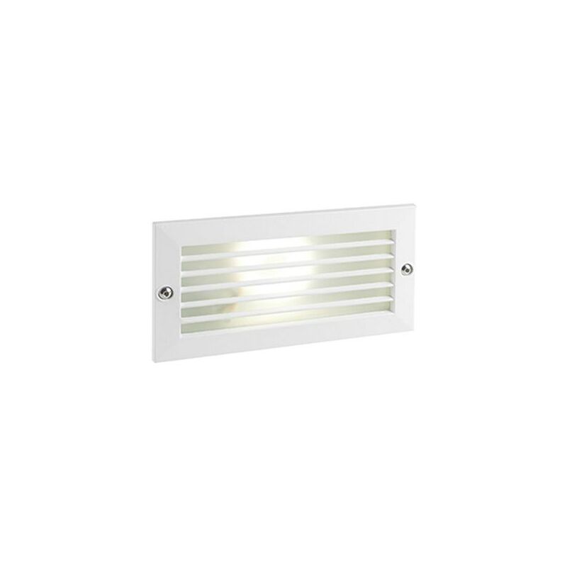 foto del prodotto lampada segna passo rettangolare da incasso a parete a led 10w 3000k sovil bianco
