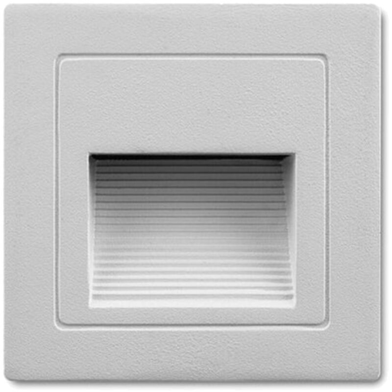 foto del prodotto lampada segnapasso 1w a led da parete muro applique da interno 95x95 luce calda trade shop traesio