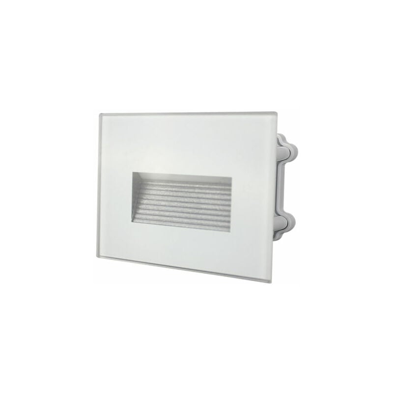 foto del prodotto lampada segnapasso incasso quadro in vetro 5w ip65 luce naturale 4000k