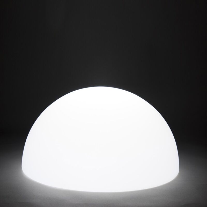 immagine 0 del prodotto lampada semisferica luce bianca in polietilene mod. babymoon 70 cm