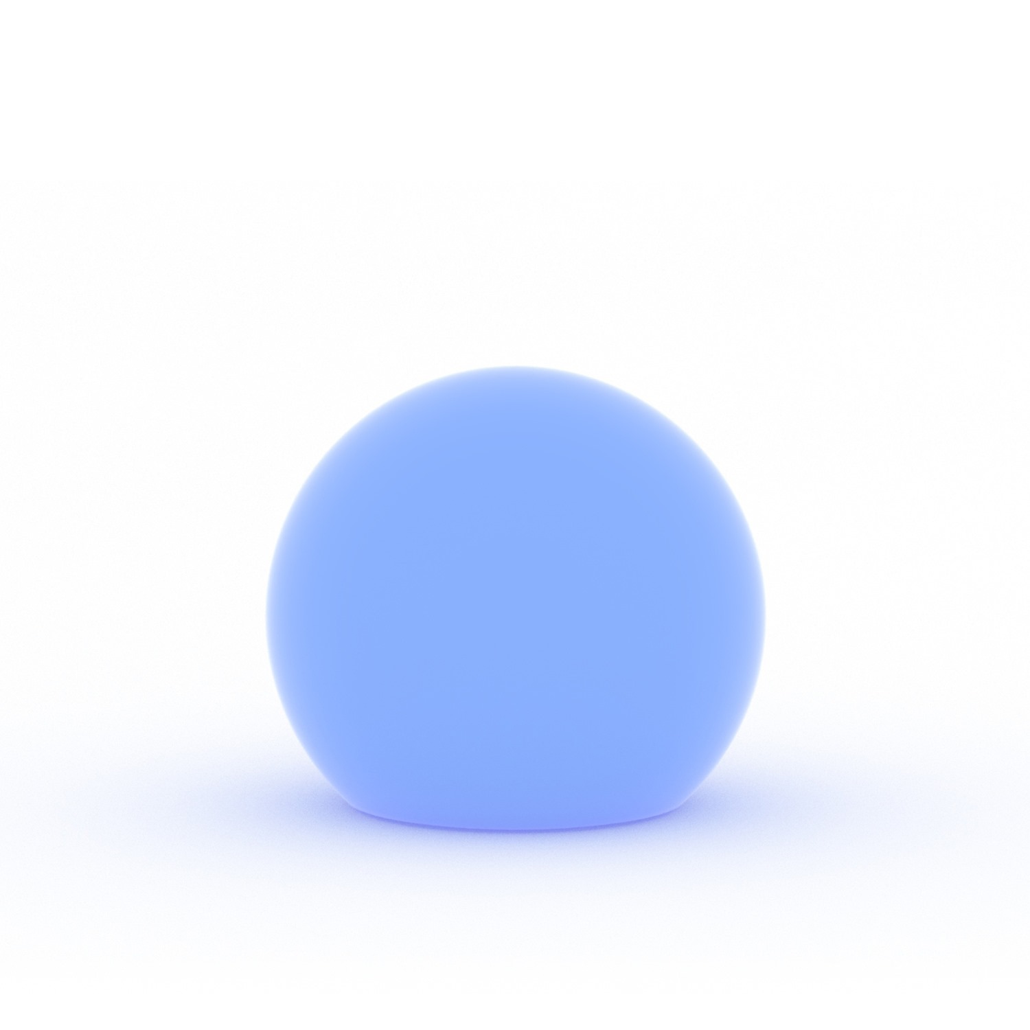 foto del prodotto lampada sfera luminosa da giardino 70 cm luce blu con cavo mod. hoop