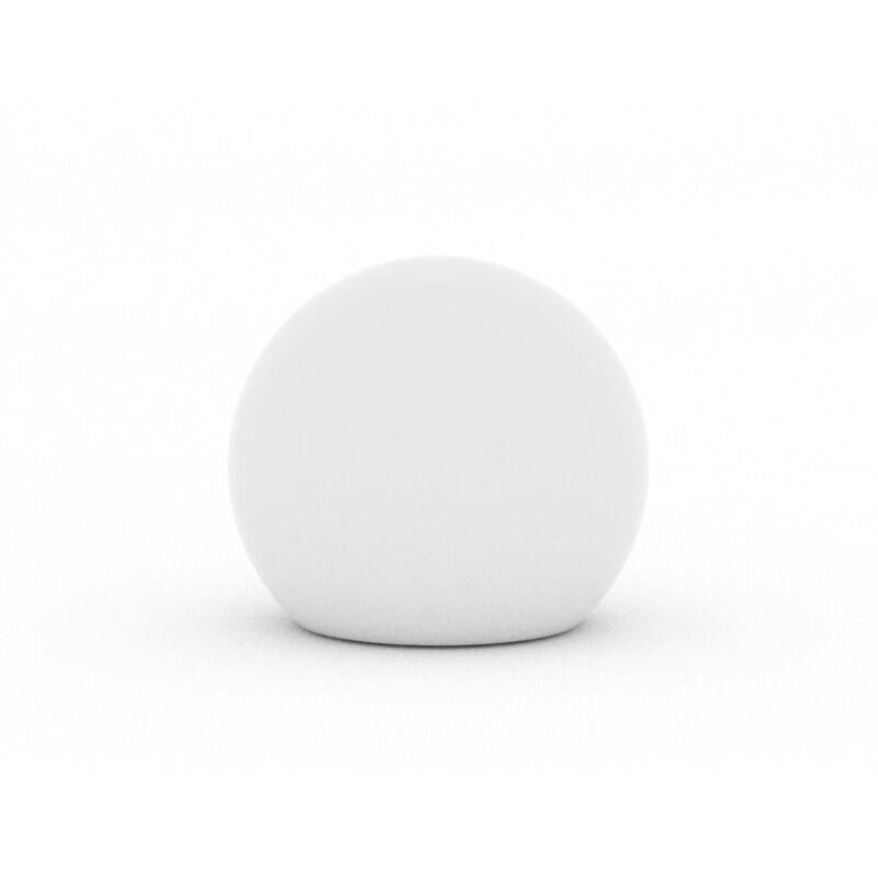 foto del prodotto lampada sfera luminosa da giardino mod. hoop 40 cm luce multicolor con batteria solare