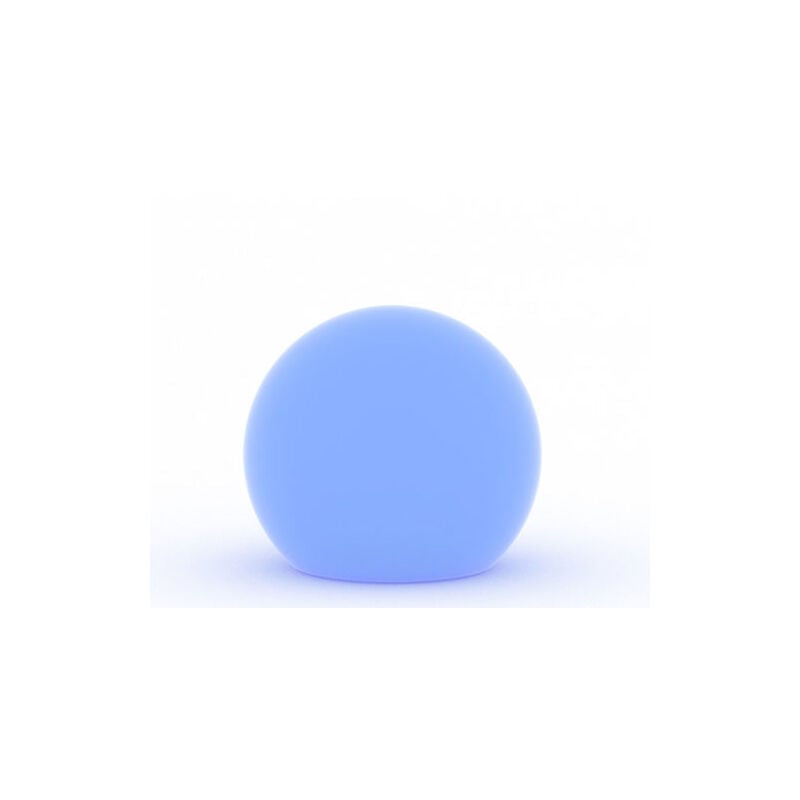 foto del prodotto lampada sfera luminosa da giardino mod. hoop 50 cm luce blu con cavo