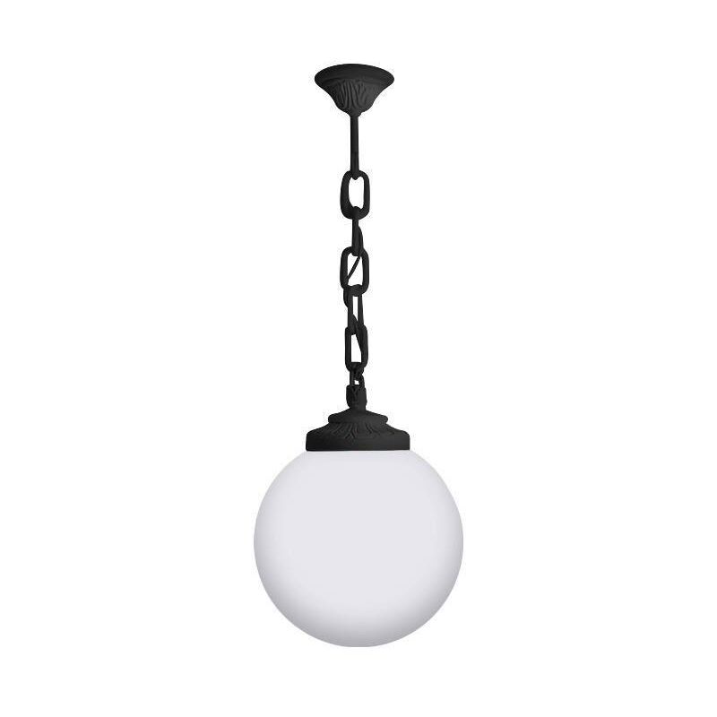 foto del prodotto lampada sichem g250 ip55 nero opaco opale e27 in resina fumagalli