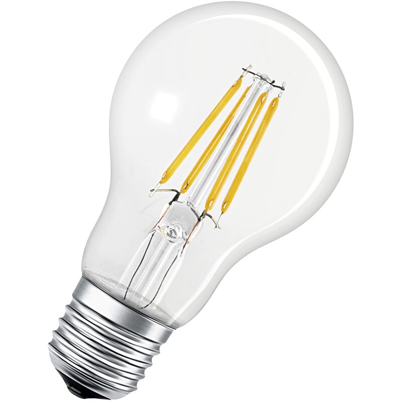 foto del prodotto lampada smart led, tecnologia bluetooth, e27, filament, dimmerabile, sostituisce lampadine da 50 w, bianco caldo, 2700 k, controllabile con google,