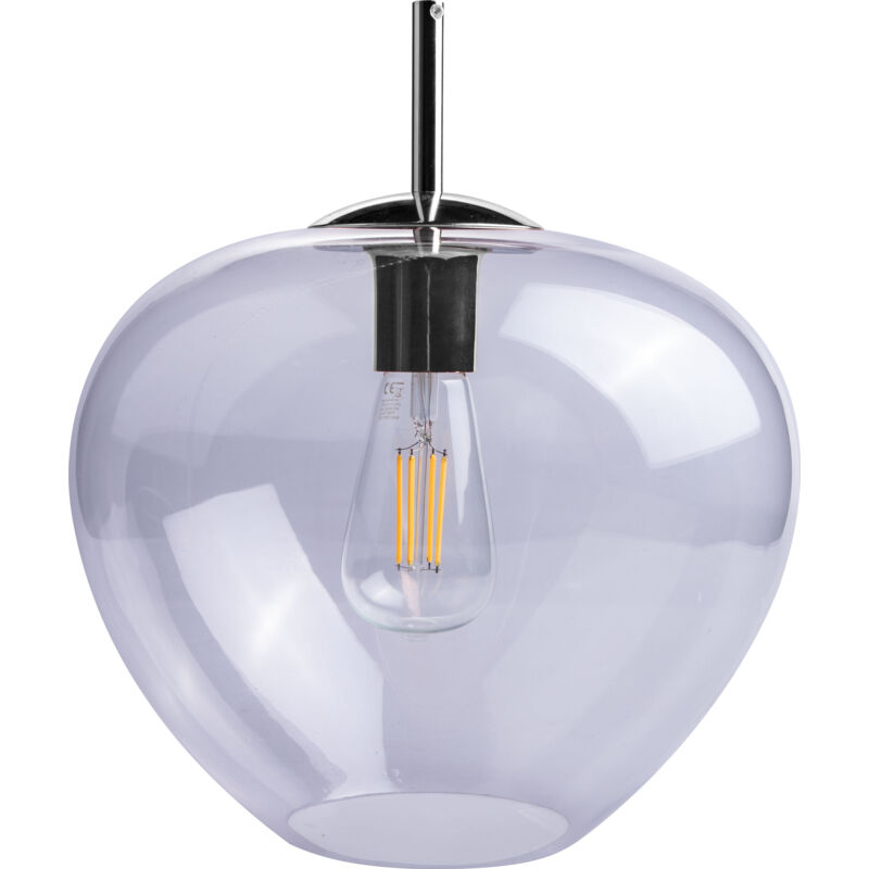 foto del prodotto lampada soffitto lampada a sospensione soggiorno camera da letto vetro e27 senza illuminante, cromo chiaro paco home