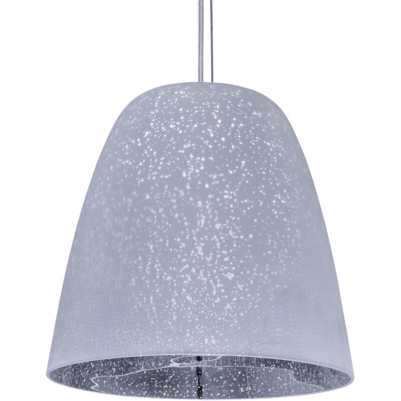 foto del prodotto lampada soffitto lampada a sospensione vetro soggiorno camera da letto e27 senza illuminante, argento cromo paco home