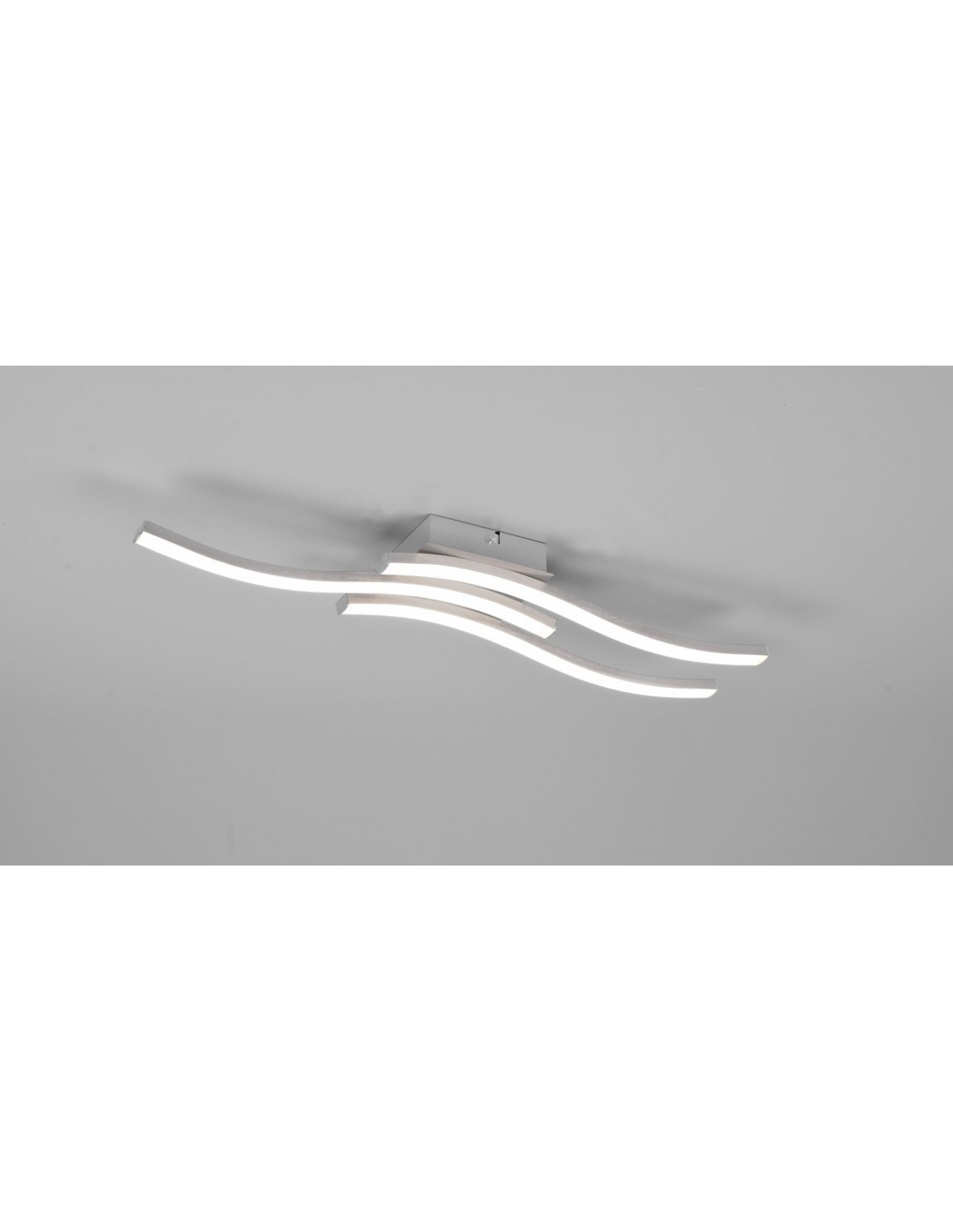 foto del prodotto lampada soffitto moderna bacchette led 4000k route nichel trio lighting