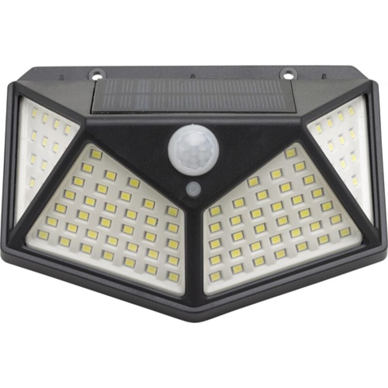 foto del prodotto lampada solare 100led 270lumen c sensore crepuscolare ip65 maurer