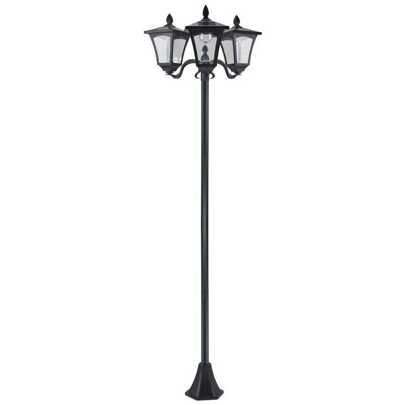 foto del prodotto lampada solare con 3 led ip44 51.5 47 182.5cm colore nero