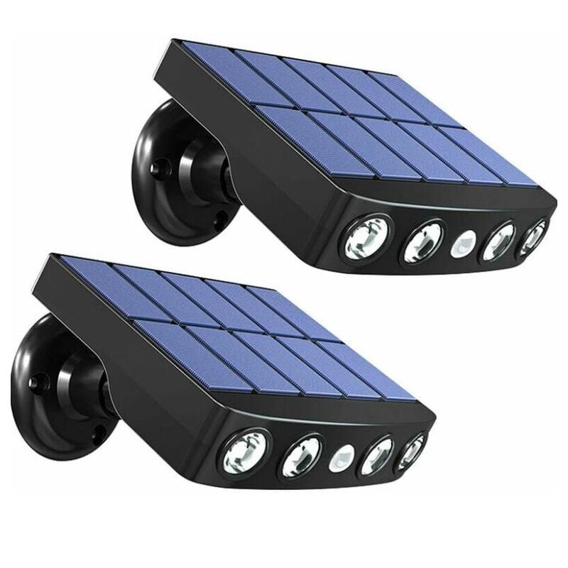 foto del prodotto lampada solare da esterno con sensore di movimento, luce solare da esterno impermeabile, illuminazione da esterno wireless, lampada da parete per