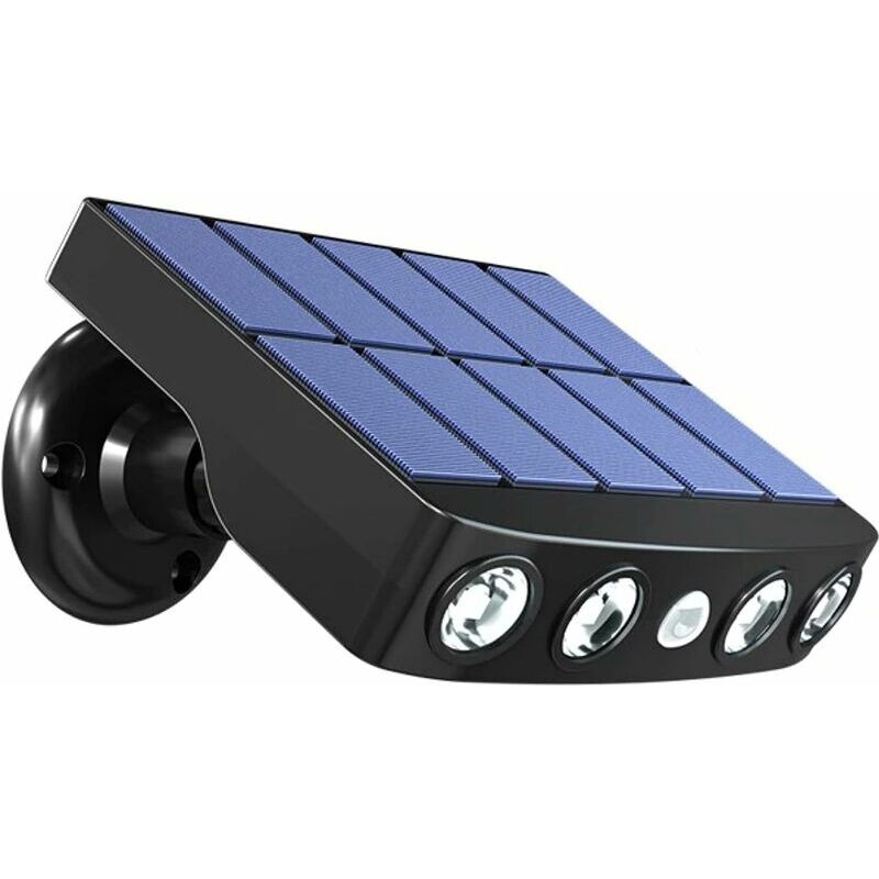 foto del prodotto lampada solare da esterno impermeabile con sensore di movimento pannello di ricarica rapida di alta qualit 4 led cob bianchi freddi