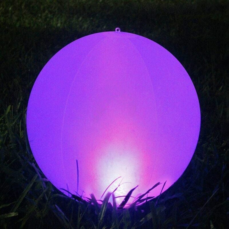 foto del prodotto lampada solare da esterno, lampada galleggiante impermeabile a led con sfera solare da esterno per luce solare che cambia colore all aperto,