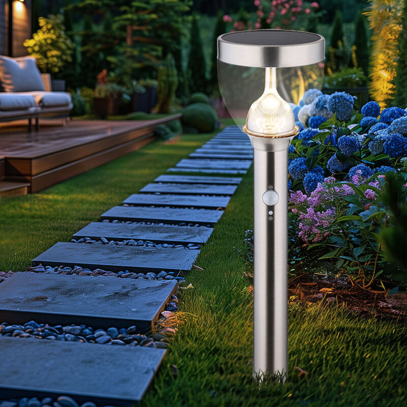 foto del prodotto lampada solare da giardino con rilevatore di movimento lampada da vialetto lampade solari da giardino per esterni con rilevatore di movimento,