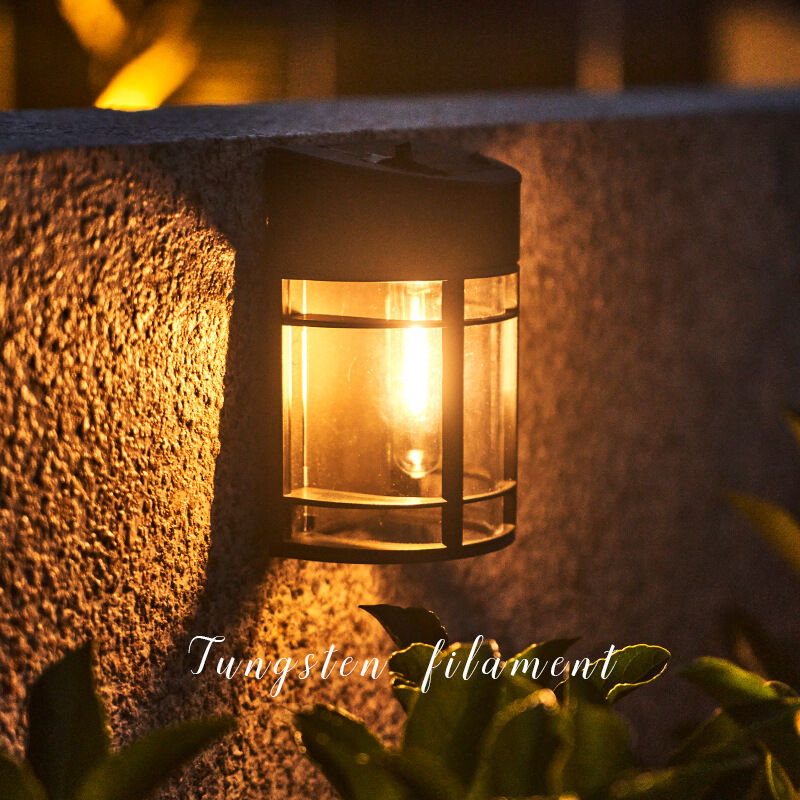 foto del prodotto lampada solare da giardino per esterni, 1 pezzo di luce solare per esterni con impermeabile, luce da parete solare a led retr , decorazione per